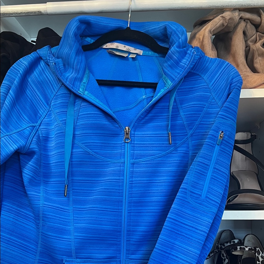 Athleta Blue Zip-Up Hoodie - Picture 3 of 6